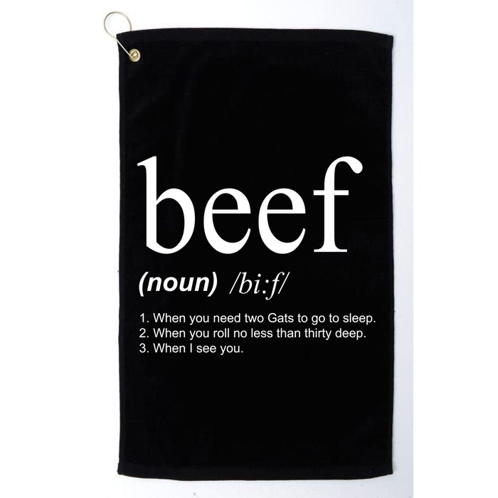 Beef Funny Definition Golf Towel