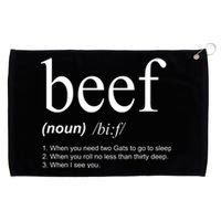 Beef Funny Definition Grommeted Golf Towel