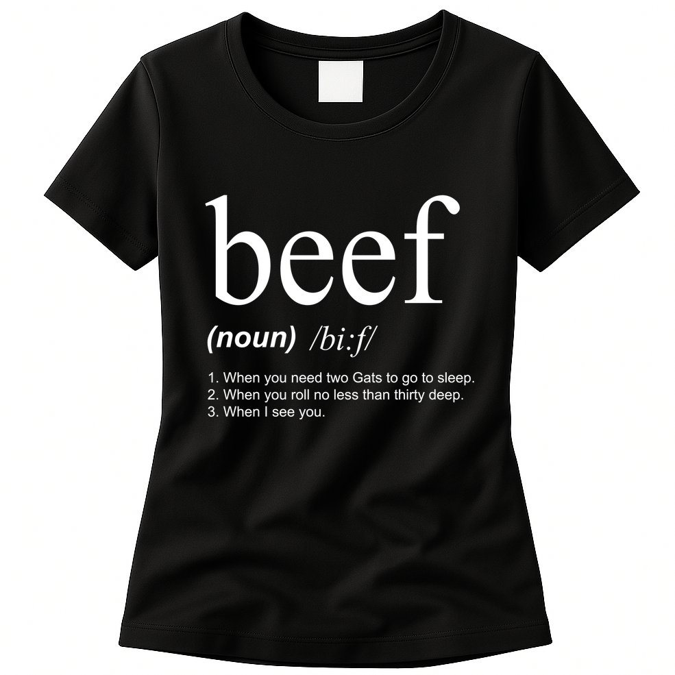 Beef Funny Definition Womens T-Shirt