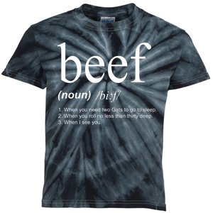 Beef Funny Definition Kids Tie-Dye T-Shirt