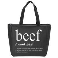 Beef Funny Definition Zip Tote Bag