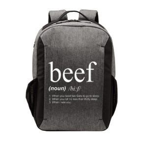 Beef Funny Definition Vector Backpack