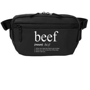 Beef Funny Definition Crossbody Pack