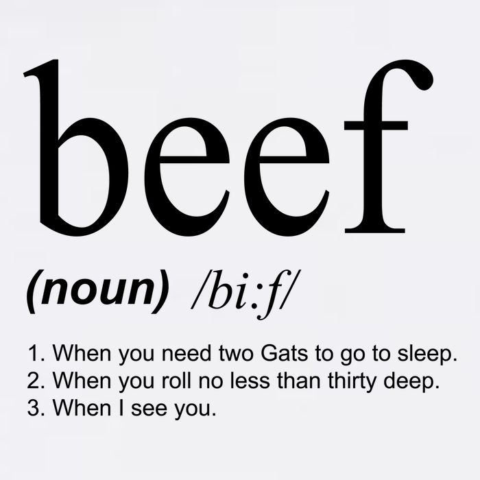 Beef Funny Definition Garment-Dyed Sweatshirt