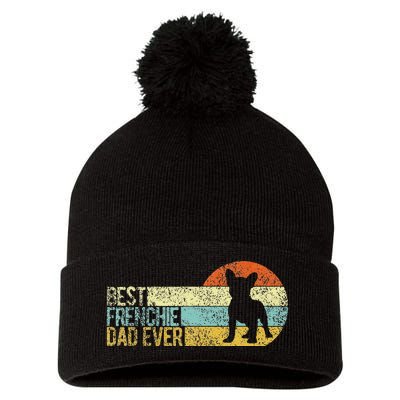 Best Frenchie Dad Ever Frenchie Papa French Bulldog Owner Pom Pom 12in Knit Beanie