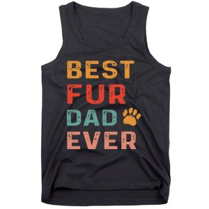 Best Fur Dad Ever Funny Sayings Fathers Day Dog Lovers Tank Top