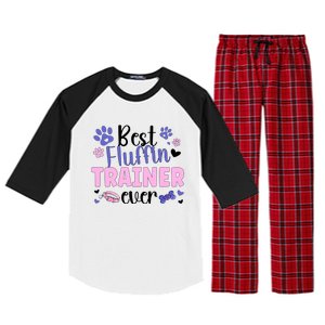 Best Fluffin' Dog Trainer Ever Dog Training Gift Raglan Sleeve Pajama Set