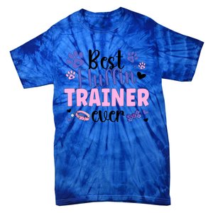 Best Fluffin' Dog Trainer Ever Dog Training Gift Tie-Dye T-Shirt