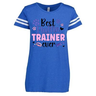 Best Fluffin' Dog Trainer Ever Dog Training Gift Enza Ladies Jersey Football T-Shirt