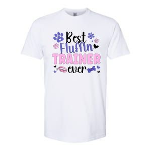 Best Fluffin' Dog Trainer Ever Dog Training Gift Softstyle CVC T-Shirt