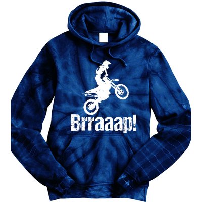 Brraaap Funny Dirt Bike Motocross For Riders Tie Dye Hoodie