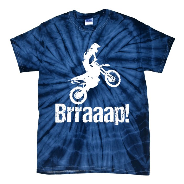 Brraaap Funny Dirt Bike Motocross For Riders Tie-Dye T-Shirt