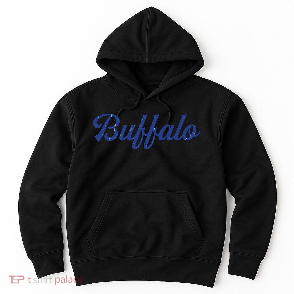 Buffalo Football Distressed Hoodie