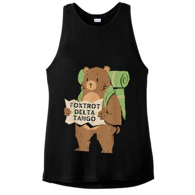 Bear Foxtrots Deltas Tangos Ladies PosiCharge Tri-Blend Wicking Tank