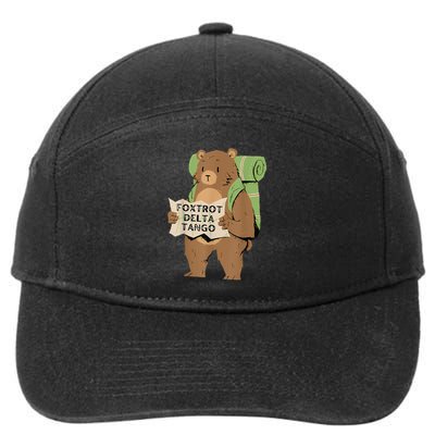 Bear Foxtrots Deltas Tangos 7-Panel Snapback Hat