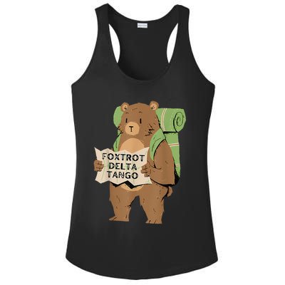 Bear Foxtrots Deltas Tangos Ladies PosiCharge Competitor Racerback Tank