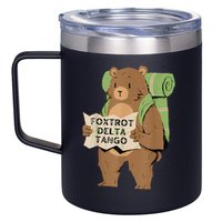 Bear Foxtrots Deltas Tangos 12oz Stainless Steel Coffee Mug