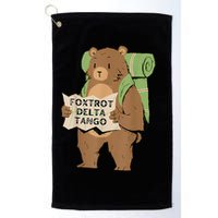Bear Foxtrots Deltas Tangos Golf Towel