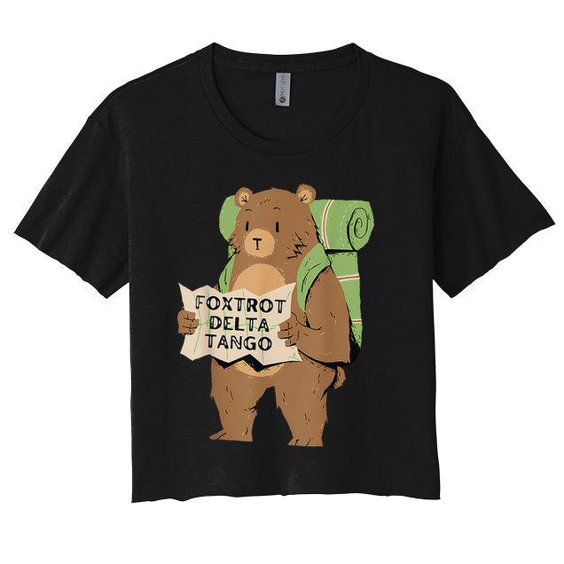 Bear Foxtrots Deltas Tangos Crop Top