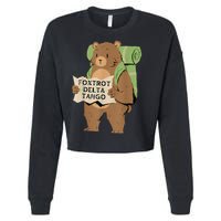 Bear Foxtrots Deltas Tangos Cropped Pullover Crew