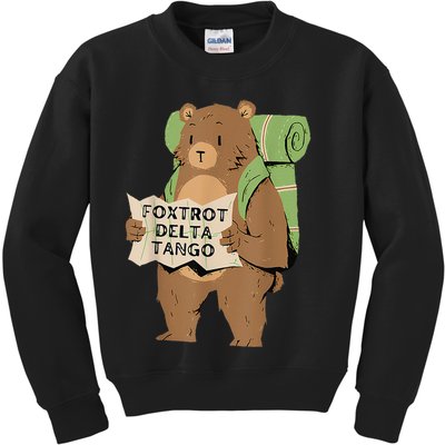 Bear Foxtrots Deltas Tangos Kids Sweatshirt