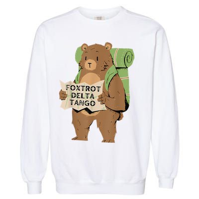 Bear Foxtrots Deltas Tangos Garment-Dyed Sweatshirt