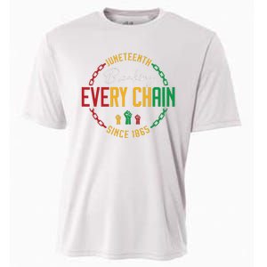 Black Freedom Day Juneteenth Breaking Every Chain Since 1865 Cooling Performance Crew T-Shirt