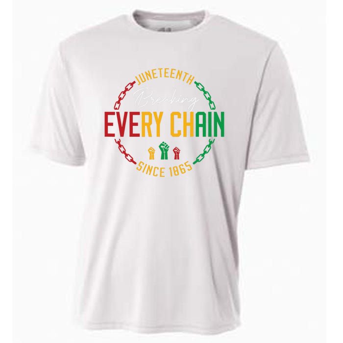 Black Freedom Day Juneteenth Breaking Every Chain Since 1865 Cooling Performance Crew T-Shirt