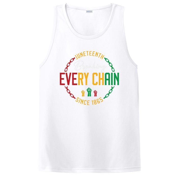 Black Freedom Day Juneteenth Breaking Every Chain Since 1865 PosiCharge Competitor Tank