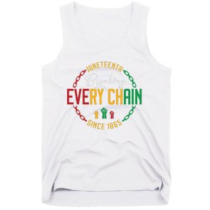 Black Freedom Day Juneteenth Breaking Every Chain Since 1865 Tank Top