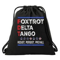 Bear Foxtrots Deltas Tangos  Drawstring Bag