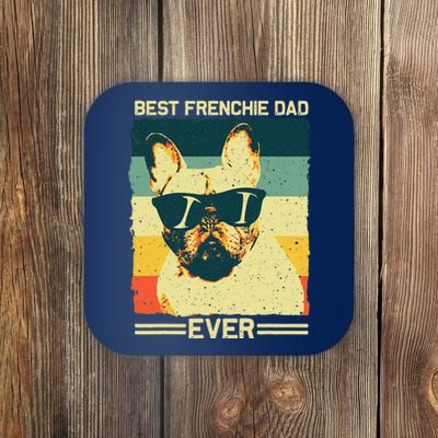 Best Frenchie Dad Design Father French Bulldog Lovers Coaster