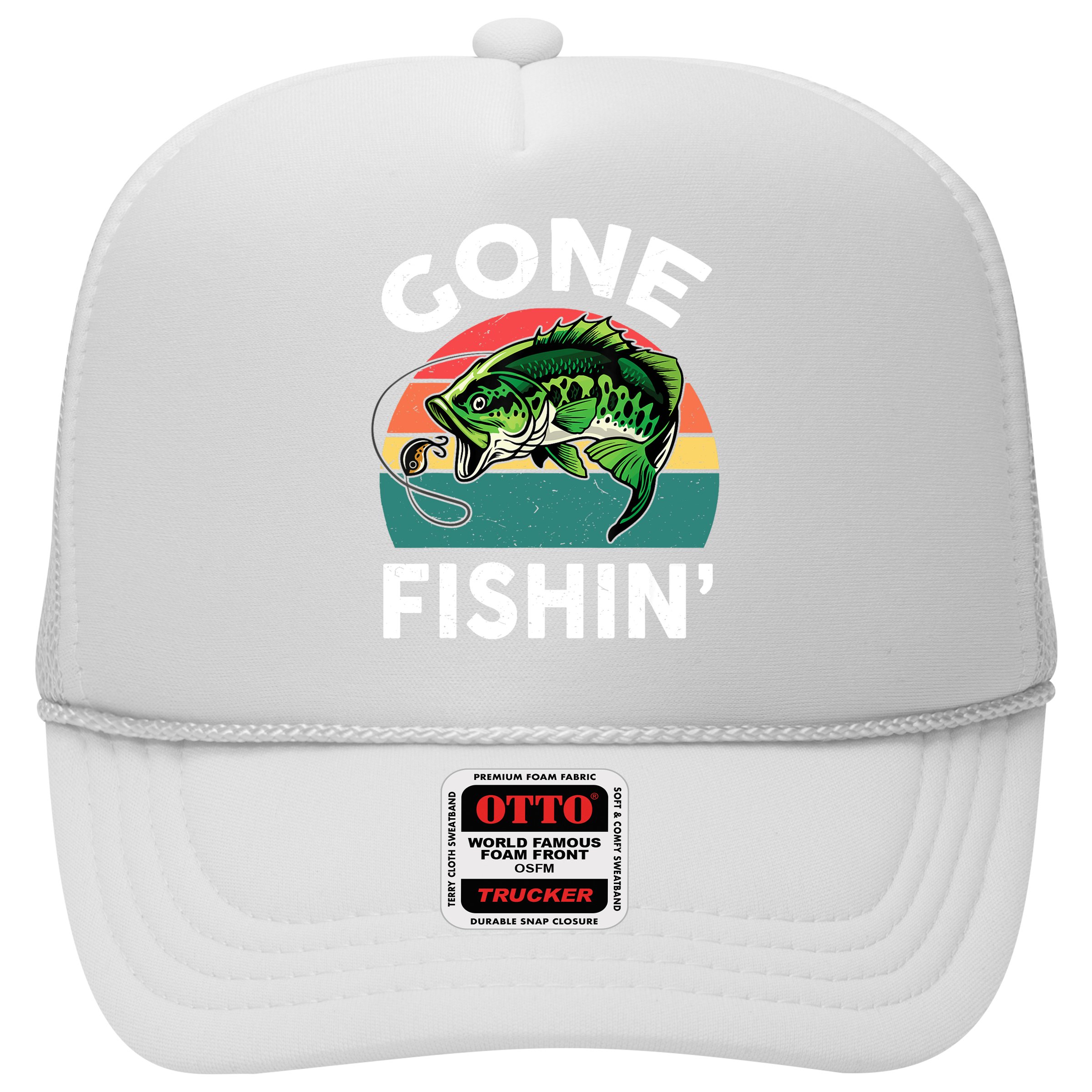 Bass Fish Dad Gone Fishing-Shirt Boy Wo Papa Funny Hat