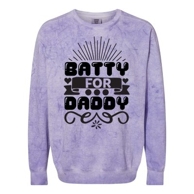 Batty For Daddy Colorblast Crewneck Sweatshirt