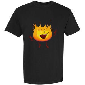 Battle For Dream Island Creator Ink Inanimate Insanity Firey Garment-Dyed Heavyweight T-Shirt