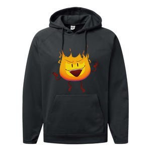 Battle For Dream Island Creator Ink Inanimate Insanity Firey Performance Fleece Hoodie