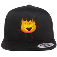 Battle For Dream Island Creator Ink Inanimate Insanity Firey Flat Bill Trucker Hat