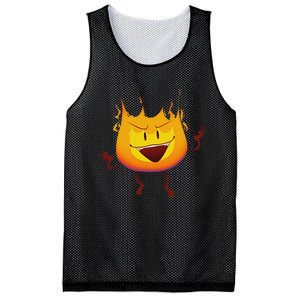 Battle For Dream Island Creator Ink Inanimate Insanity Firey Mesh Reversible Basketball Jersey Tank