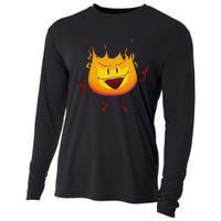 Battle For Dream Island Creator Ink Inanimate Insanity Firey Cooling Performance Long Sleeve Crew