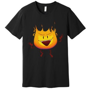 Battle For Dream Island Creator Ink Inanimate Insanity Firey Premium T-Shirt