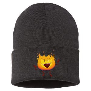 Battle For Dream Island Creator Ink Inanimate Insanity Firey Sustainable Knit Beanie