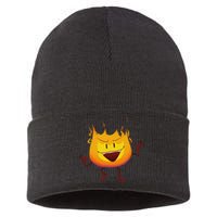 Battle For Dream Island Creator Ink Inanimate Insanity Firey Sustainable Knit Beanie