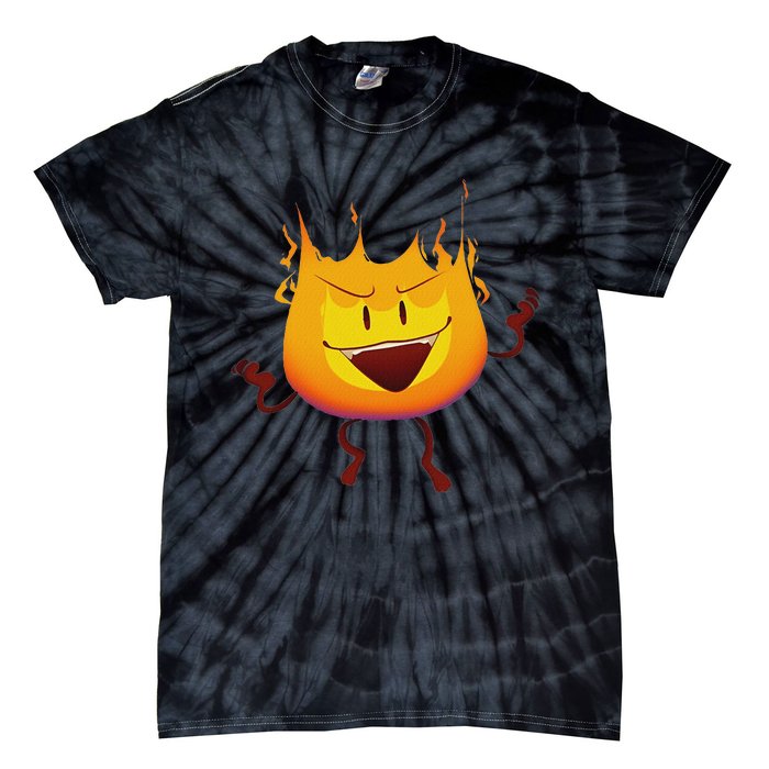 Battle For Dream Island Creator Ink Inanimate Insanity Firey Tie-Dye T-Shirt