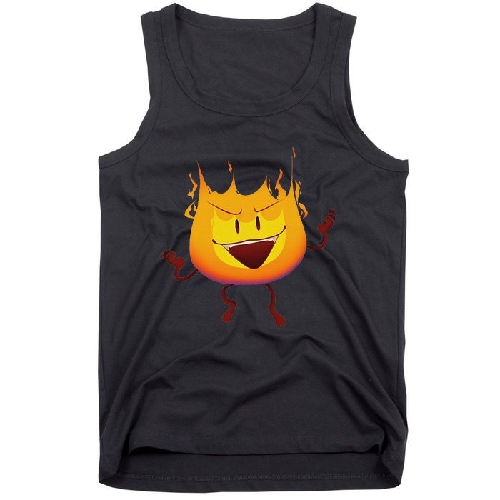 Battle For Dream Island Creator Ink Inanimate Insanity Firey Tank Top