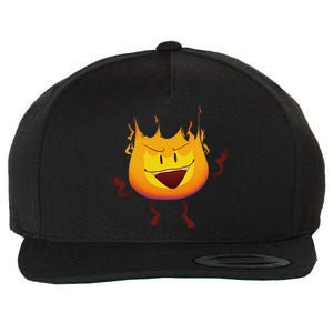 Battle For Dream Island Creator Ink Inanimate Insanity Firey Wool Snapback Cap