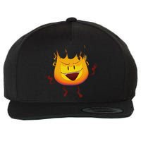 Battle For Dream Island Creator Ink Inanimate Insanity Firey Wool Snapback Cap