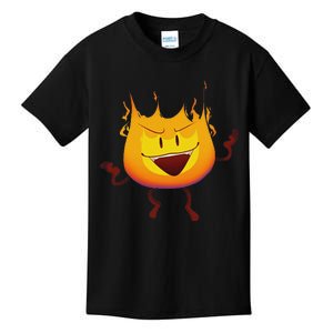 Battle For Dream Island Creator Ink Inanimate Insanity Firey Kids T-Shirt