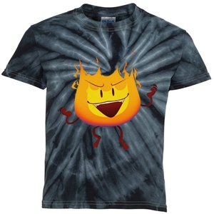 Battle For Dream Island Creator Ink Inanimate Insanity Firey Kids Tie-Dye T-Shirt