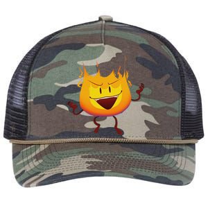 Battle For Dream Island Creator Ink Inanimate Insanity Firey Retro Rope Trucker Hat Cap