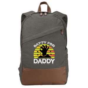 Batty For Daddy Cotton Canvas Backpack